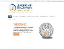Tablet Screenshot of leadership-strategies.com